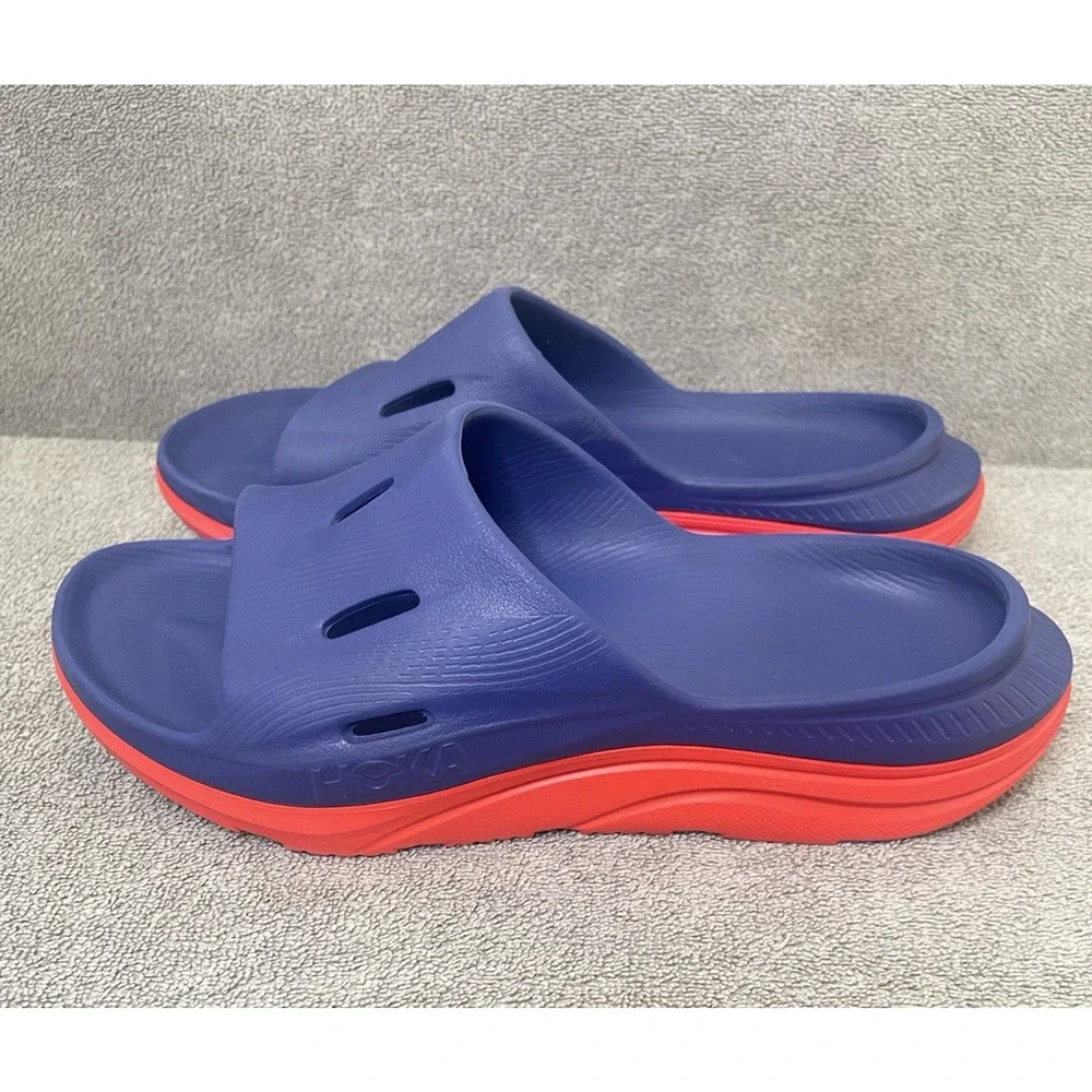 Hoka Ora Recovery Slide 3 Navy Blue/Orange Size Men 9, women's 11